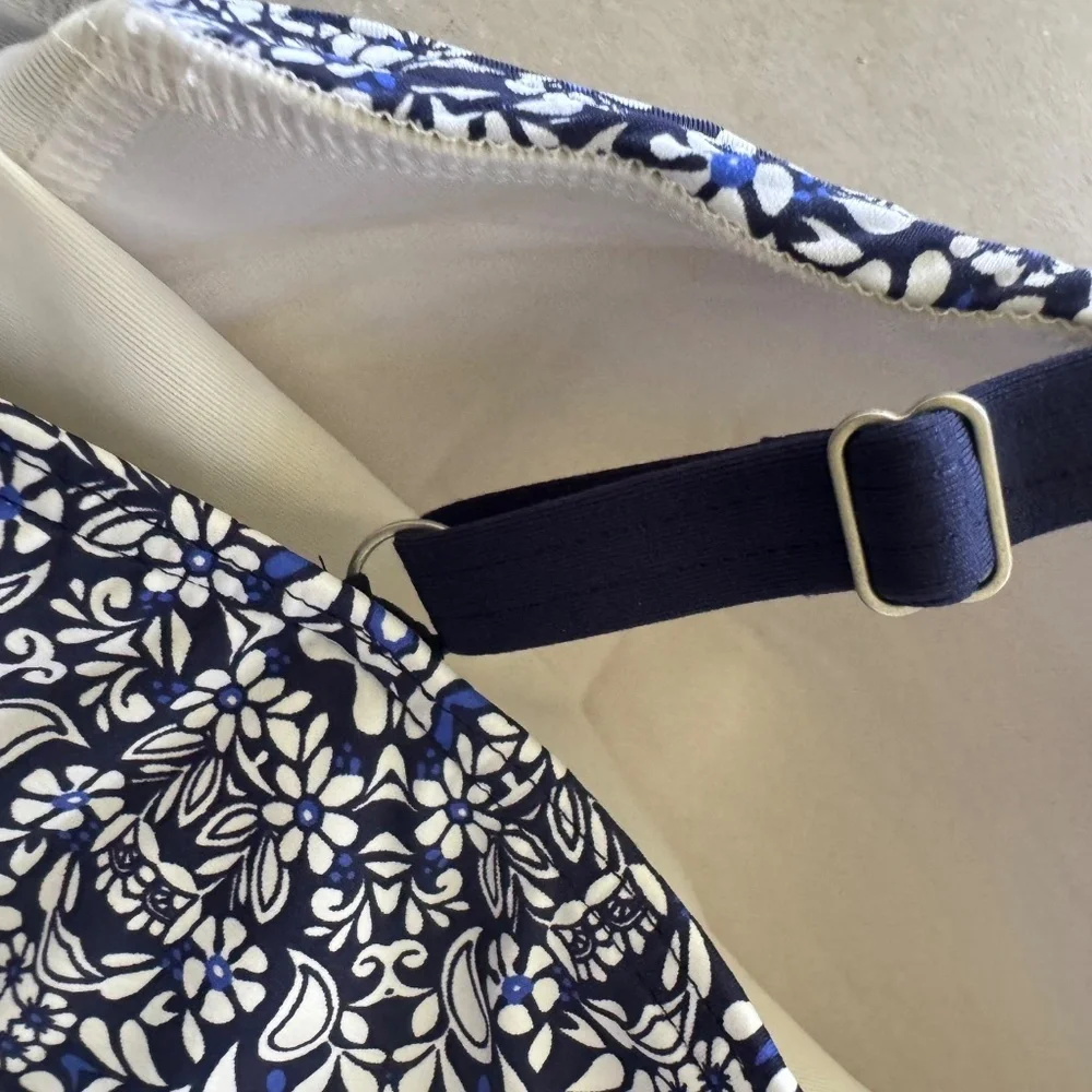 Lands' End Women's Blue Floral Tankini Swim Set Sz 10 Top 12 Bottom NWT - Picture 13 of 16